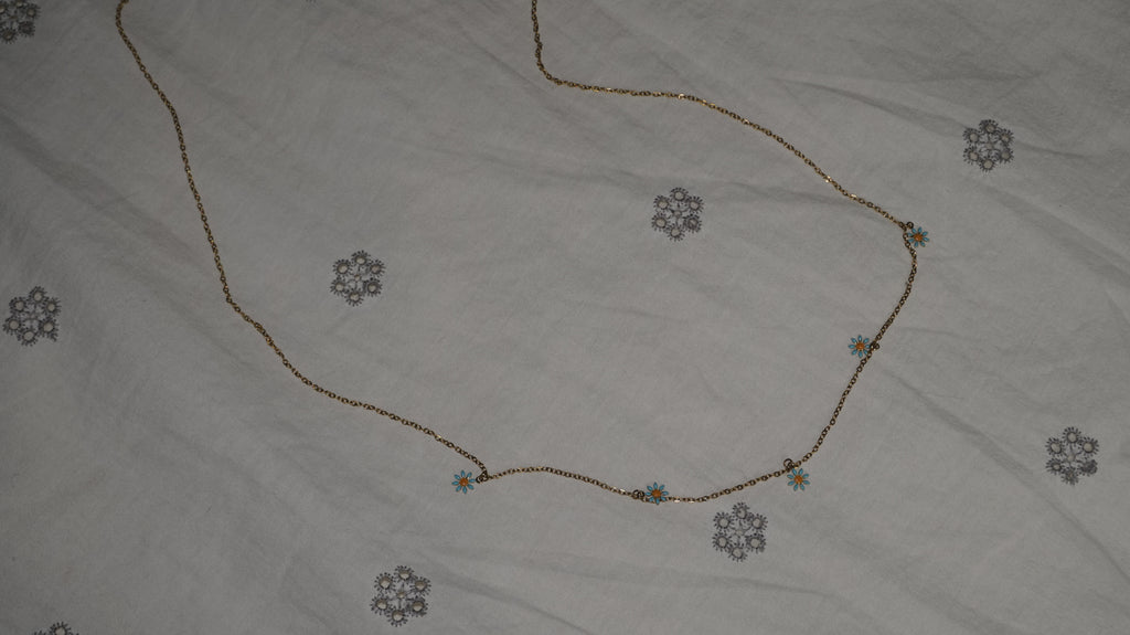 Blue Daisy Waist Chain